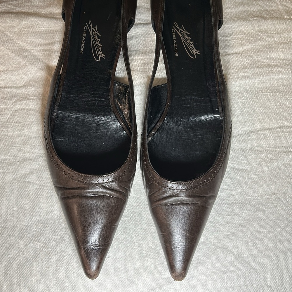Dark Brown Leather flats by Zobboli Creazioni made in Italy - Picture 3 of 6